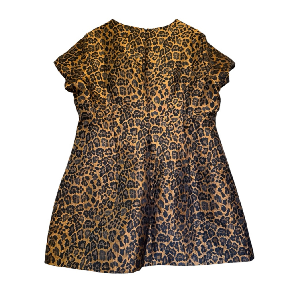 Fashion Nova Leopard Print Mini Dress 2X Brown Black NWT - Picture 11 of 16